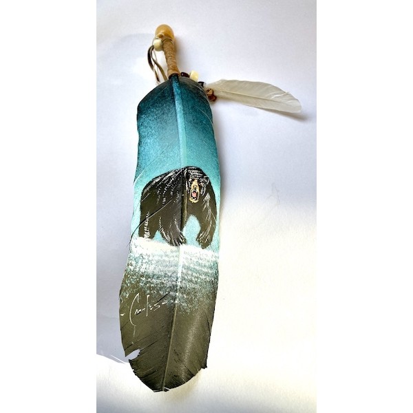 Feather Smudge Mexico Bear Blue